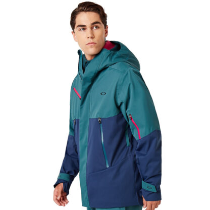 美品 オークリー CRESCENT SHELL ジャケット 緑青 M OAKLEY