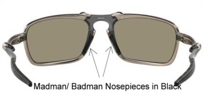 Oakley Madman/ Badman - Nosepieces in Black – Bild 2