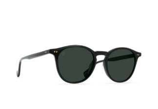RAEN BASQ 50 Recycled Black / Green Polarized