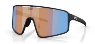 BLIZ P001 Matte Black - Coral/Orange Mirror Blue