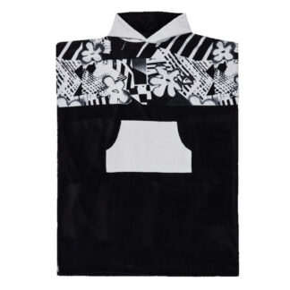 QUIKSILVER Hoody Towel Unisex Surf-Poncho - Schwarz/Hellgrau