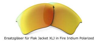 Oakley Flak Jacket XLJ Ersatzlinsen - Fire Iridium Polarized mit kleinem Schönheitsfehler