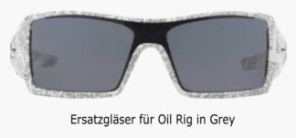 Oakley Replacement Lens Oil Rig - Grey mit kleinem Schönheitsfehler