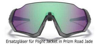 Oakley Flight Jacket Replacement Lens - Prizm Road Jade mit kleinem Schönheitsfehler