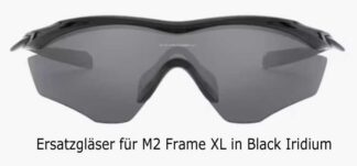 Oakley Replacement Lens M2 Frame XL - Black Iridium mit kleinem Schönheitsfehler